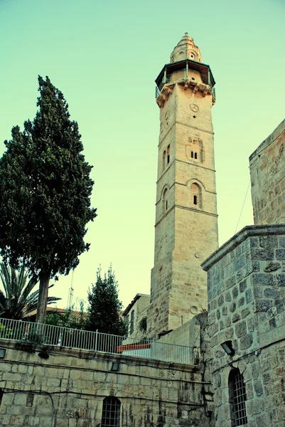 Torre de Davi (Jerusalém) à noite — Fotografia de Stock