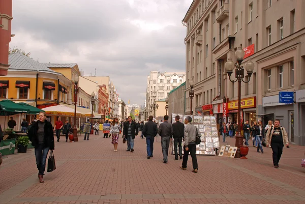 Calle Arbat en Moscú, Rusia — Foto de Stock