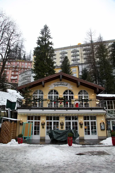 Restaurante tradicional na estação de esqui Bad Gastein — Fotografia de Stock