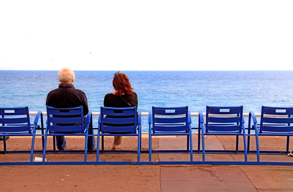 Promenade des anglais, nice, Fransa. — Stok fotoğraf