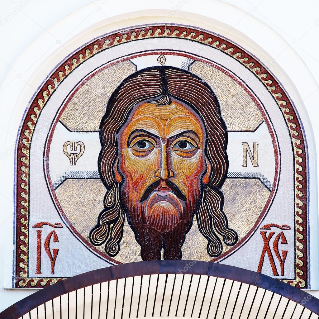 Mosaic image of Jesus Christ