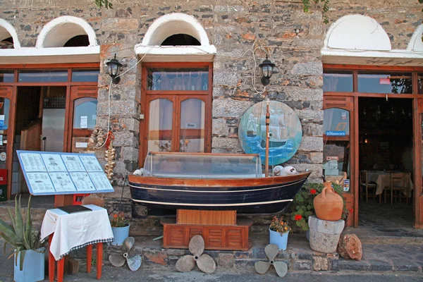 Restauracja grecka, Crete, Grecja. — Zdjęcie stockowe