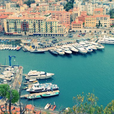 nice(france), harbor view yukarıdan Cityscape
