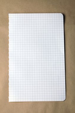 Craft kağıt arka plan üzerinde kontrol Not