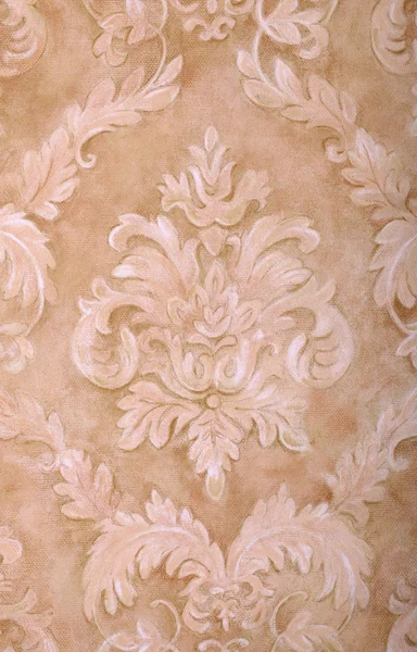 Vintage beige wallpaper background — Stock Photo, Image