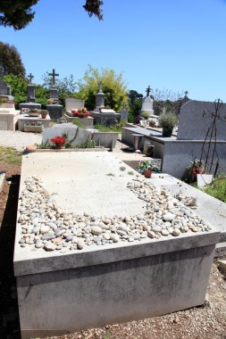 Saint Paul de Vence eski mezarlık kabrinde Marc Chagall