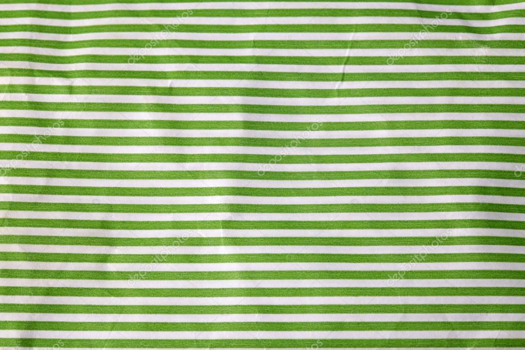 crumpled paper with green stripes