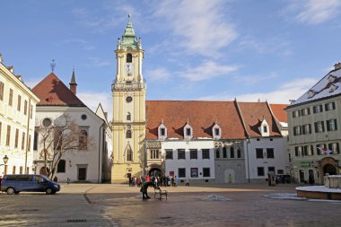 Bratislava, Slovaki eski kentte ana Meydanı (Hlavne Namestie)
