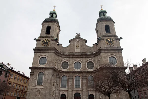 Katedrála St. James, Innsbruck, Rakousko. — Stock fotografie