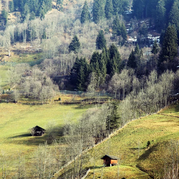 Vorfrühling in den österreichischen Alpen. — Stockfoto