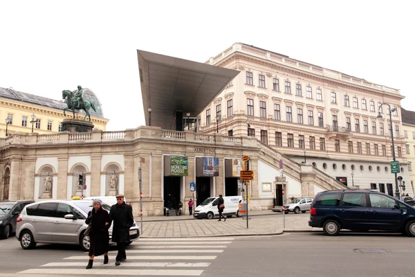 Widok na miasto z Pałacem Albertina, Vienna — Zdjęcie stockowe