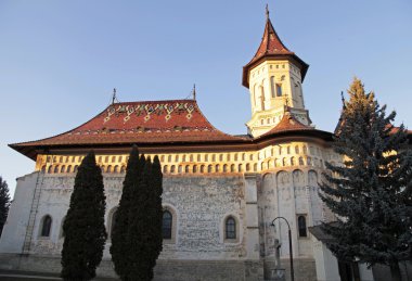 Monastery of Saint John the New, Suceava, Romania.  clipart