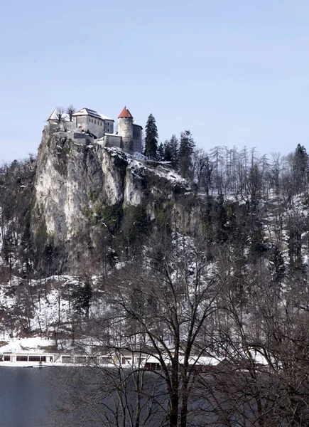 Lake Bled, Alpler ve kalenin Bled, Slovenya — Stok fotoğraf