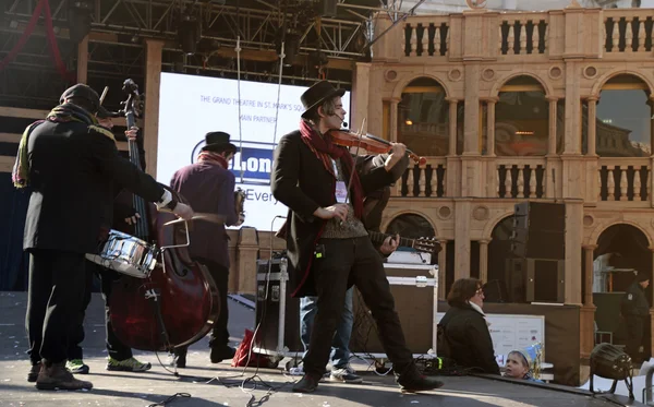 Musician band play music at the stage of Grand Theatre,Venice C — Stock Photo, Image