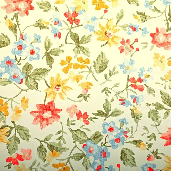 Vintage provance papel de parede com padrão floral — Fotografia de Stock