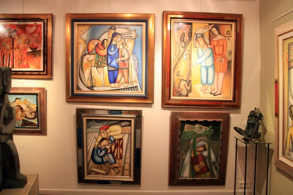 Saint Paul de Vence Art Gallery'de Çağdaş Resim Sergisi — Stok fotoğraf