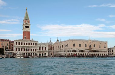 Doge Sarayı ve Piazza di San Marco, Venedik, Ital Campanile