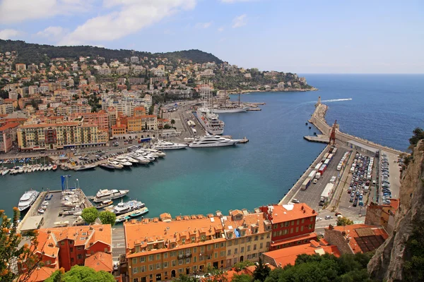 Puerto de Niza, Costa Azul, Francia — Foto de Stock
