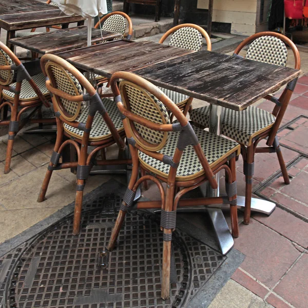 Franse outdoor cafe, Nice — Stockfoto