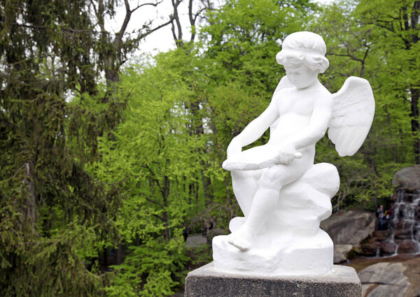 Angel sculpture in Sofiyivsky Park, Uman, Ukraine