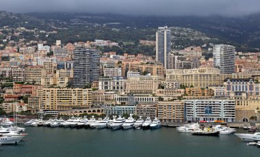 Cityscape of Monte Carlo and Hercules Harbor , Monte Carlo, Mona