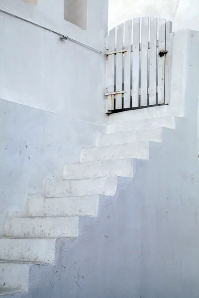 White stairs in Oia, Santorini, Greece — Stock Photo, Image