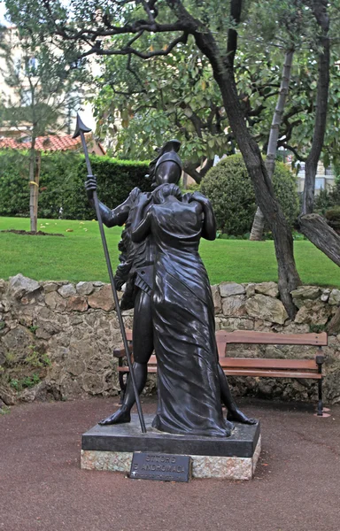 Escultura de Héctor y Andromache, Mónaco — Foto de Stock