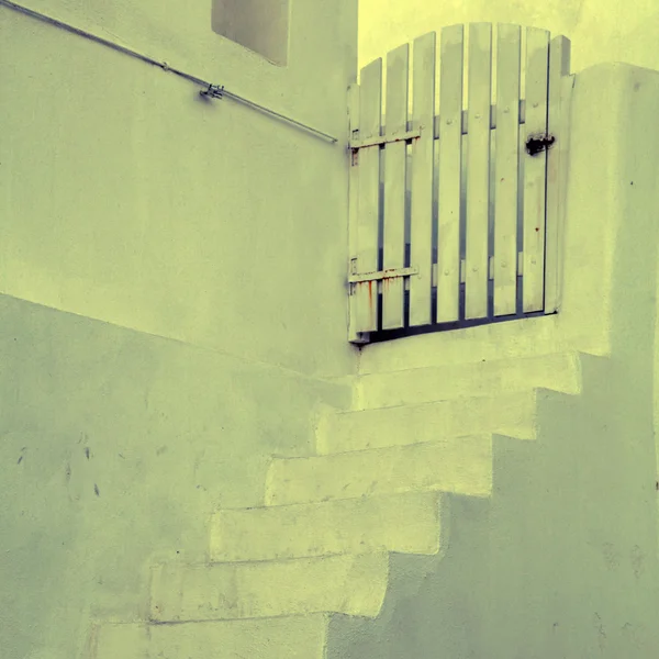 White stairs in Oia, Santorini, Greece — ストック写真