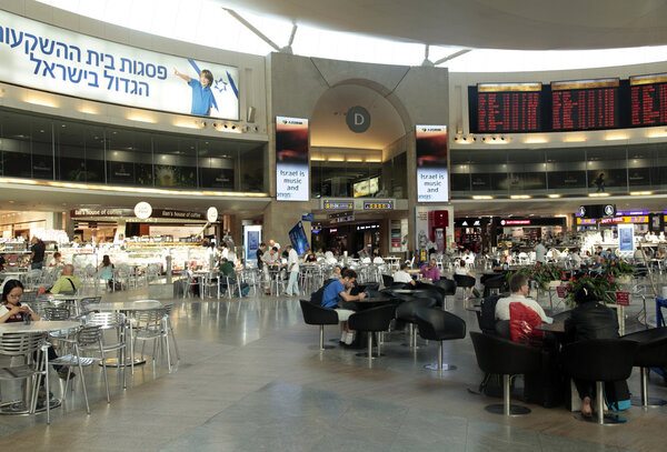 Ben Gurion international airport in Tel Aviv, Israel.