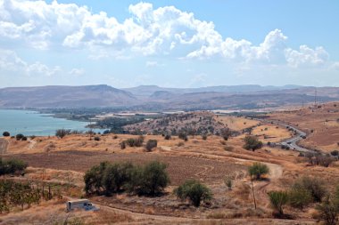 İsrail kırsal, Celile Denizi, Tiberias.