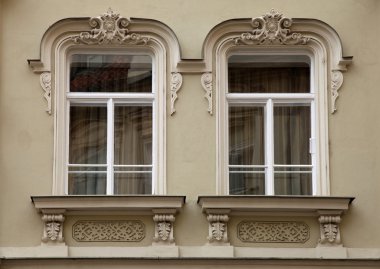 Klasik Barok pencere Prag, Çek Cumhuriyeti