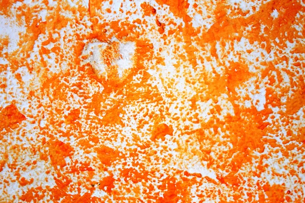 Orange und weiß bemalt alten Gips Vintage Wandhintergrund. — Stockfoto