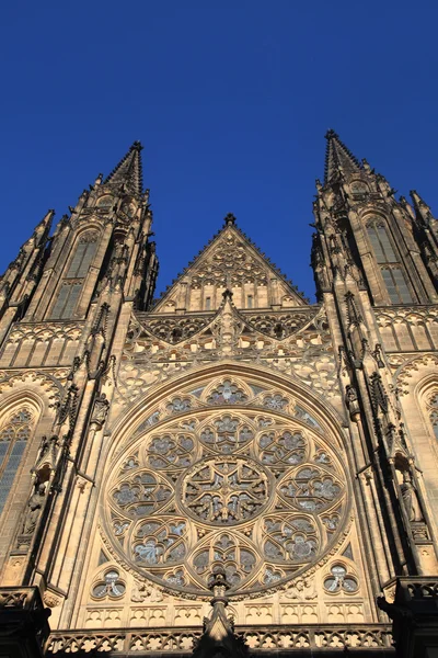 St. Vitus Cathedral w Zamku Praskiego — Zdjęcie stockowe