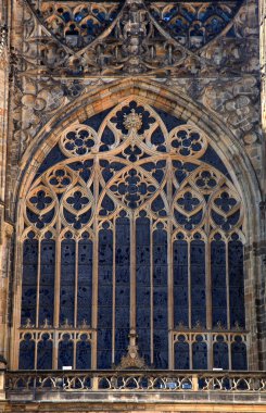 St.Vitus Katedrali Prag Gotik pencere