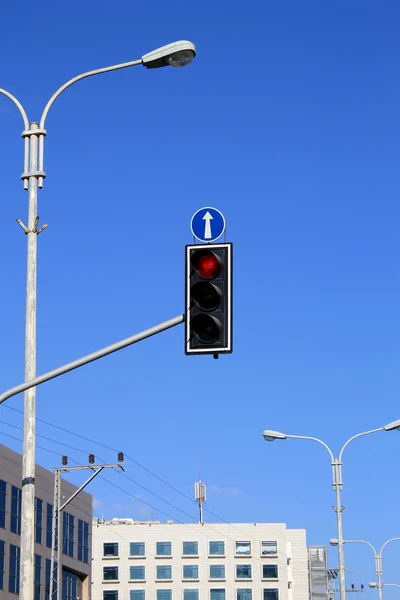 Rote Ampel — Stockfoto