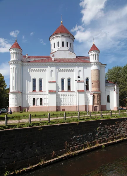 Orosz ortodox egyház Istennek Szent anyja, Vilnius, Lithuani — Stock Fotó