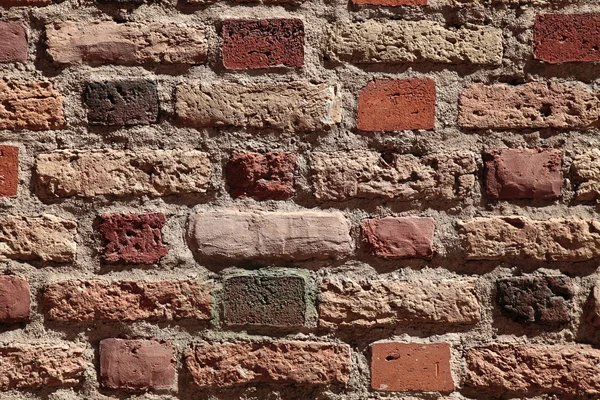 Oude vintage vuile bakstenen muur — Stockfoto