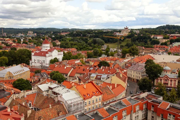 Vista aérea de la ciudad de Vilna, Vilna, Lituania . —  Fotos de Stock
