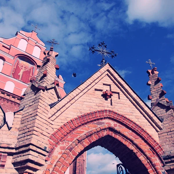 고딕 St. 앤의 세부 사항의 교회와 St. Francis의 교회 — 스톡 사진