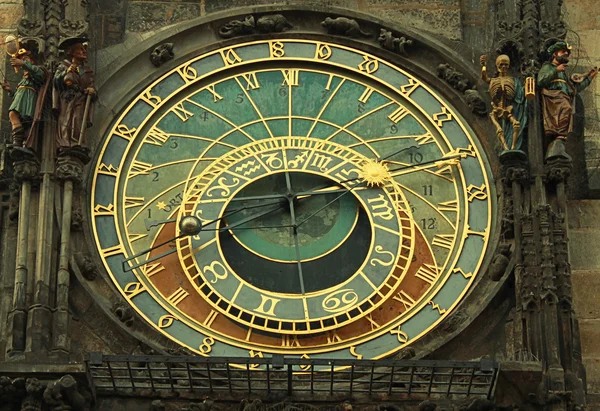 Astronimical 时钟在布拉格，捷克共和国 — 图库照片