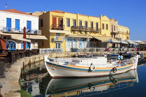 Венеціанського порту в Ретімно, Кріт, Греція. Ліцензійні Стокові Зображення