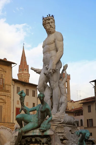 Neptun fontain near Palazzo Vecchio, Florence, Italy Royalty Free Stock Photos