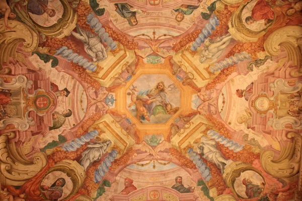 Tavan fresk Uffizi Galerisi, Florence, İtalya