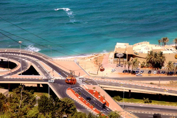 Teleféricos en Haifa, Israel — Foto de Stock