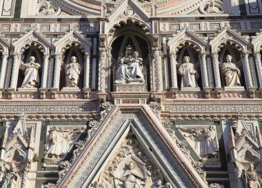 Ana cephe katedral Floransa, İtalya.  