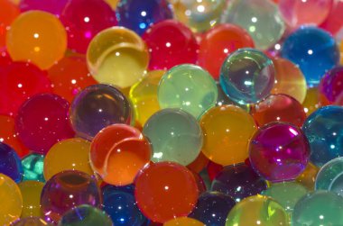 Renkli jel küreler doku arkaplanı