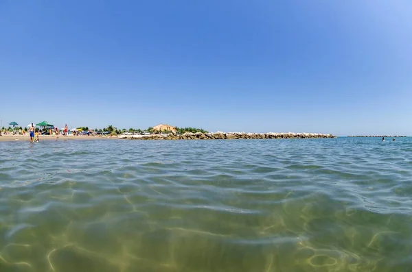 Bello Sfondo Marino Con Mare Spiaggia — Foto Stock