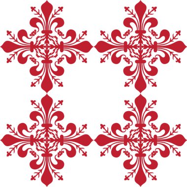 Kırmızı zambak desenli arkaplan