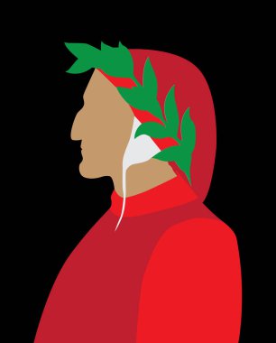 Dante Alighieri 'nin portresi.