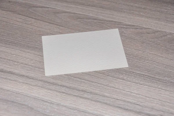 Blank Business Card Table — Stock Photo, Image